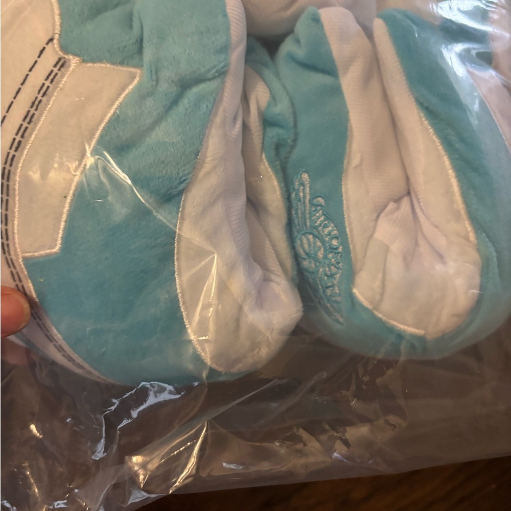 Off-White x Nike Air Jordan 1 Blue and White Slippers - Picture 4 of 4